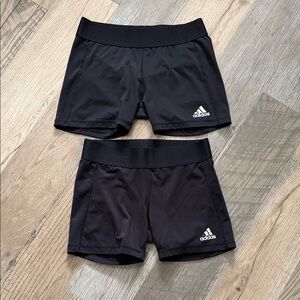 adidas Black Performance Bike Shorts - Pair
